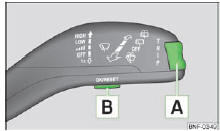 Skoda Citigo. Abb. 6 Multifunktionsanzeige: Bedienungselemente