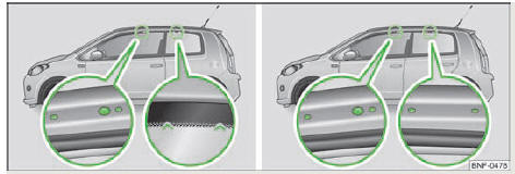 Skoda Citigo. Abb. 42 Befestigungspunkte