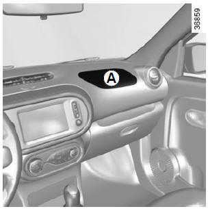 Renault Twingo. Fahrer- und Beifahrer-Airbag