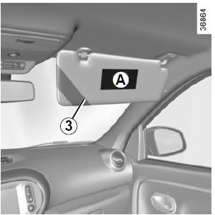 Renault Twingo. Deaktivierung/Aktivierung des Beifahrerairbags