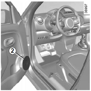 Renault Twingo. Türlautsprecher 2