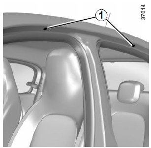 Renault Twingo. Zugang zu den Befestigungspunkten