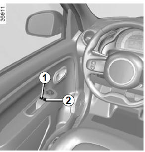 Renault Twingo. Fensterheber 