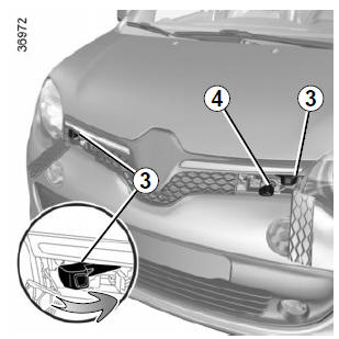 Renault Twingo. Vordere Haube