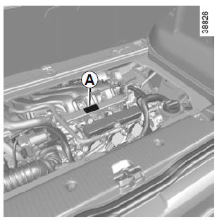 Renault Twingo. Motortypenschild