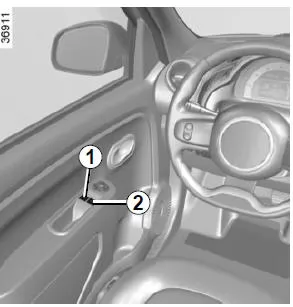 Renault Twingo. Fensterheber 